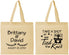 Personalized Wedding Cotton Tote Bags - Take A Shot We Tied The Knot | 553