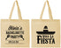 Personalized Bachelorette Cotton Tote Bags - Viva La Fiesta | 60001