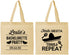 Personalized Bachelorette Cotton Tote Bags - Fiesta Siesta Tequila Repeat | 60003
