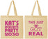 Personalized Bachelorette Cotton Tote Bags - This Just Got Real | 60013