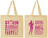Personalized Bachelorette Cotton Tote Bags - Raising A Little Hell | 60020