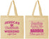 Personalized Bachelorette Cotton Tote Bags - Something Borrowed | 60028