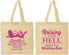 Personalized Bachelorette Cotton Tote Bags - Raising A Little Hell | 60030
