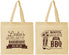 Personalized Bachelorette Cotton Tote Bags - Boots Bouquets Bbq | 60035