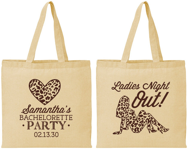 Personalized Bachelorette Cotton Tote Bags - Ladies Night Out | 60086