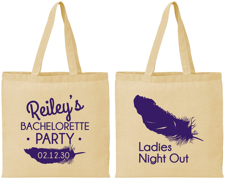 Personalized Bachelorette Cotton Tote Bags - Ladies Night Out | 60087
