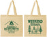 Personalized Bachelorette Cotton Tote Bags - Camping | 60094