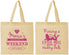 Personalized Bachelorette Cotton Tote Bags - Raising A Little Hell | 60103