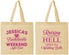 Personalized Bachelorette Cotton Tote Bags - Raising A Little Hell | 60107