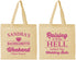 Personalized Bachelorette Cotton Tote Bags - Raising A Little Hell | 60108