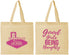 Personalized Bachelorette Cotton Tote Bags - Good Girls Naughty | 60111