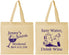 Personalized Bachelorette Cotton Tote Bags - Save Water Drink Wine | 60120