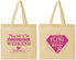 Personalized Bachelorette Cotton Tote Bags - Final Fling Before The Ring | 60129