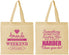 Personalized Bachelorette Cotton Tote Bags - Something Borrowed | 60131