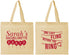 Personalized Bachelorette Cotton Tote Bags - Last Fling Before Rings | 60140