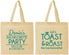 Personalized Bachelorette Cotton Tote Bags - Toast And Roast | 60153
