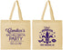 Personalized Bachelorette Cotton Tote Bags - New Orleans | 60166