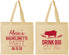 Personalized Bachelorette Cotton Tote Bags - Drink Big Eat Pig | 60169