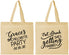 Personalized Bachelorette Cotton Tote Bags - Eat Drink Getting Married | 60181