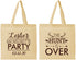 Personalized Bachelorette Cotton Tote Bags - The Hunt Is Over | 60184