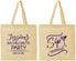 Personalized Bachelorette Cotton Tote Bags - Sip Happens | 60197