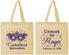 Personalized Quinceanera Cotton Tote Bags - Mardi Gras Quince | 70010