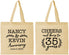 Personalized Anniversary Cotton Tote Bags - Cheers To 35 Years | 80004