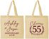 Personalized Anniversary Cotton Tote Bags - Cheers To 55 Years | 80008
