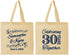 Personalized Anniversary Cotton Tote Bags - 30 Years Together | 80013