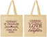Personalized Anniversary Cotton Tote Bags - Cheers To 45 Years | 80016