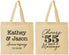 Personalized Anniversary Cotton Tote Bags - Cheers To 55 Years | 80018