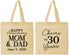 Personalized Anniversary Cotton Tote Bags - Cheers To 30 Years | 80023