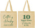 Personalized Anniversary Cotton Tote Bags - Just Married 10 Years Ago | 80030