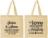 Personalized Anniversary Cotton Tote Bags - 40th Wedding | 80035
