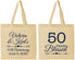 Personalized Anniversary Cotton Tote Bags - 50 Years Blessed | 80037