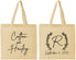 Personalized Wedding Cotton Tote Bags - Monogram | 803