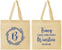 Personalized Wedding Cotton Tote Bags - Monogram | 804