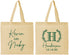 Personalized Wedding Cotton Tote Bags - Monogram | 805