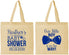 Personalized Baby Shower Cotton Tote Bags - Little Boy Is On The Way | 90005