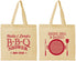 Personalized Baby Shower Cotton Tote Bags - Beers Bbq Babies | 90007