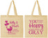 Personalized Baby Shower Cotton Tote Bags - You Make Me Happy | 90010