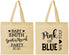 Personalized Baby Shower Cotton Tote Bags - Gender Reveal Pink Or Blue | 90012