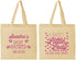 Personalized Baby Shower Cotton Tote Bags - Sweet Little Lady | 90024