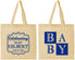 Personalized Baby Shower Cotton Tote Bags - Celebrating | 90029