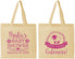 Personalized Baby Shower Cotton Tote Bags - Lamb Cuteness | 90038