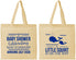 Personalized Baby Shower Cotton Tote Bags - Mermaid On Her Way | 90044