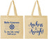 Personalized Baby Shower Cotton Tote Bags - Nautical Anchors Aweigh | 90054