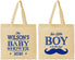 Personalized Baby Shower Cotton Tote Bags - Little Boy | 90092
