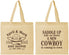 Personalized Baby Shower Cotton Tote Bags - New Cowboy | 90104