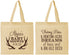 Personalized Baby Shower Cotton Tote Bags - Bass Deer | 90120